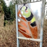 Glaskunst aus Annenwalde - Glastafel Tagpfauenauge