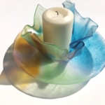 Glaskunst Annenwalde - Schalen mit Kerze